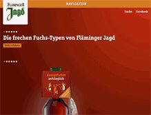 Tablet Screenshot of flaemingerjagd.de